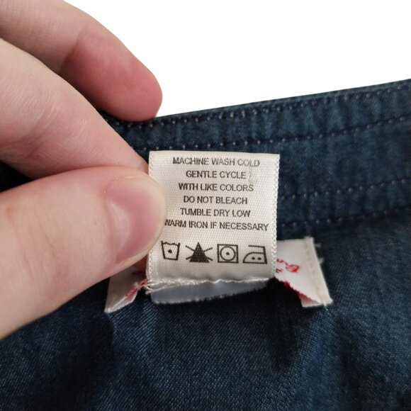 Lanz of Salzburg Bon Voyage Chambray Nautical Sailor Dress Like New Size Large - Picture 6 of 10